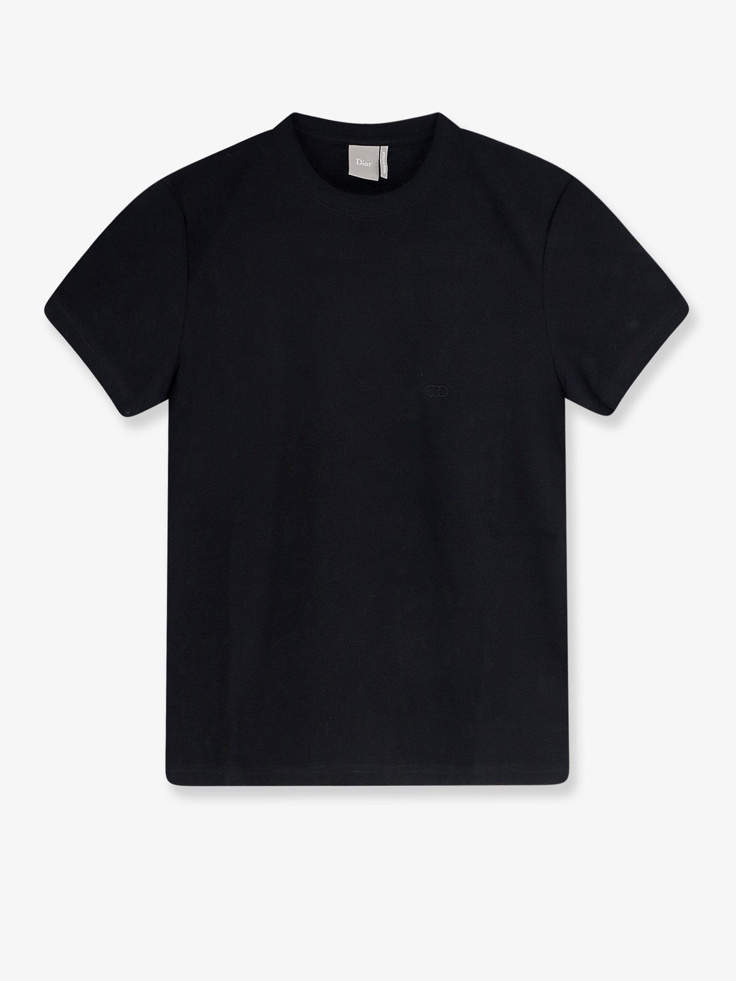 Dior Cotton T-shirt With Tone-on-tone Embroidered CD Logo