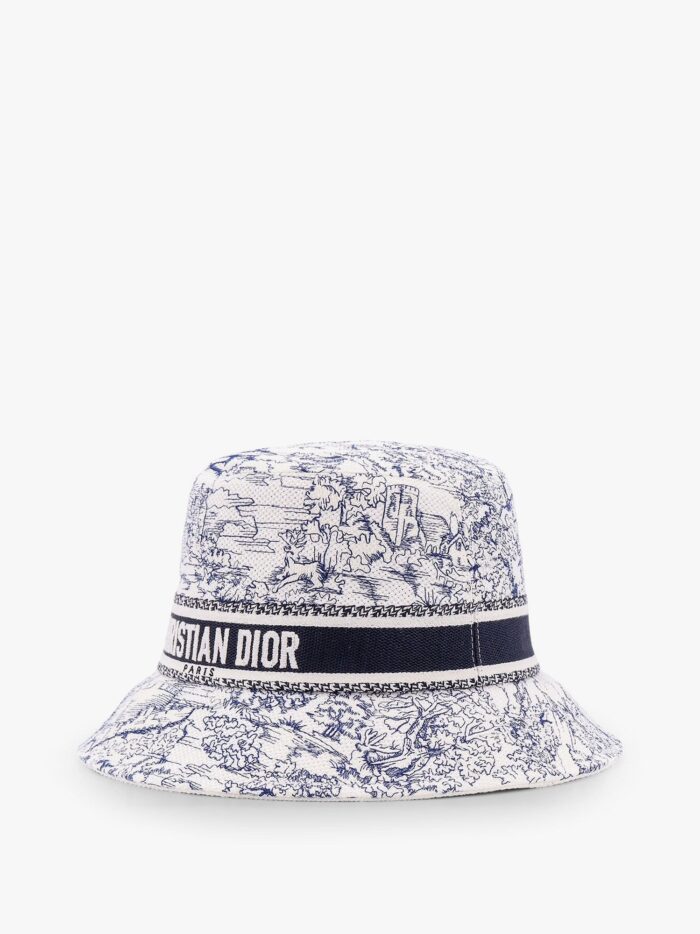 Dior D-bobby Toile De Jouy Scotland Bucket Hat With Narrow Brim