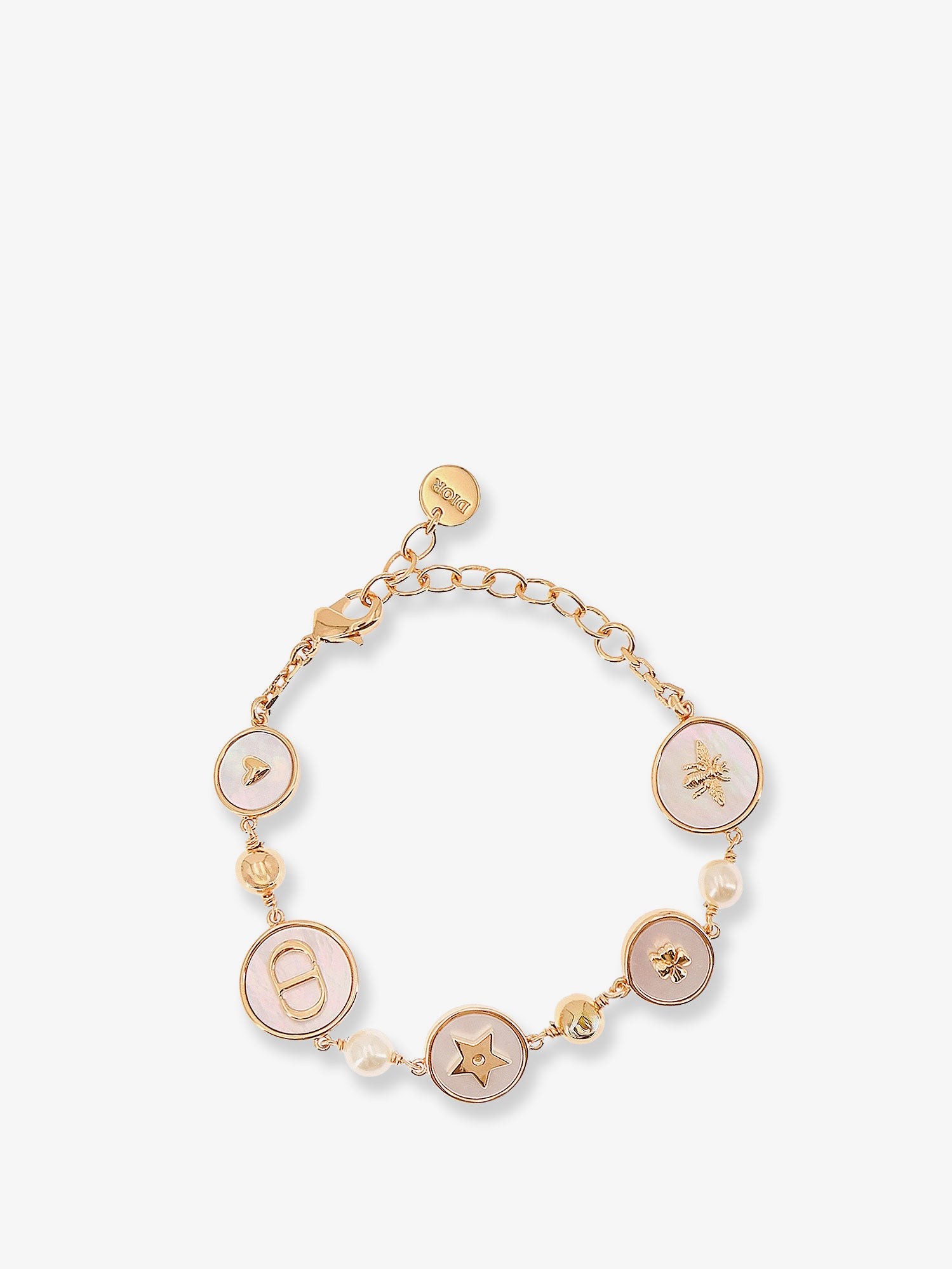 Dior D-Luck Metal Bracelet With Gold Finish