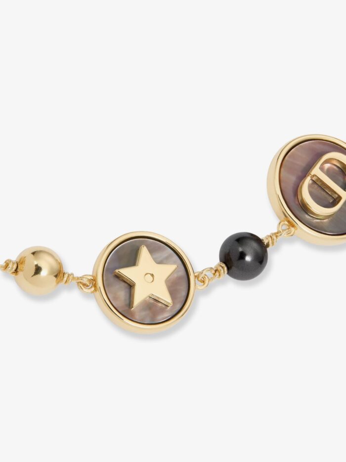 Dior D-Luck Metal Bracelet With Gold Finishes