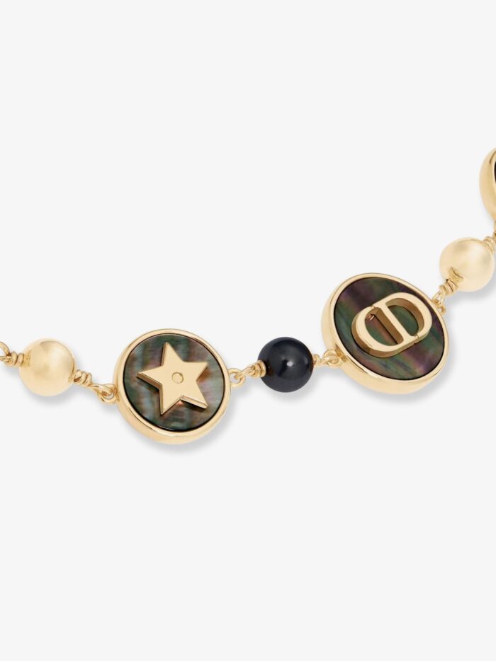 Dior D-Luck Metal Necklace With Gold Finishes