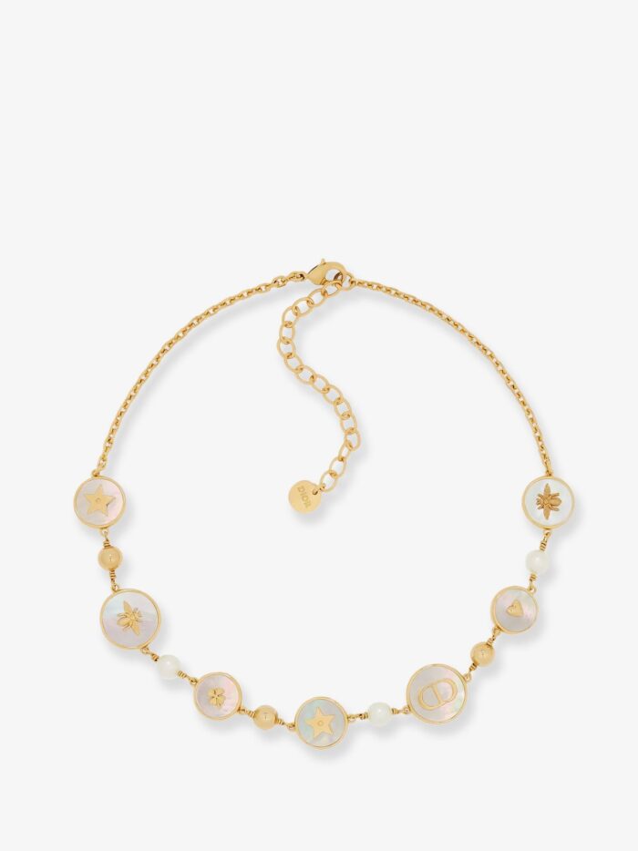 Dior D-Luck Metal Necklace With Gold Finishes