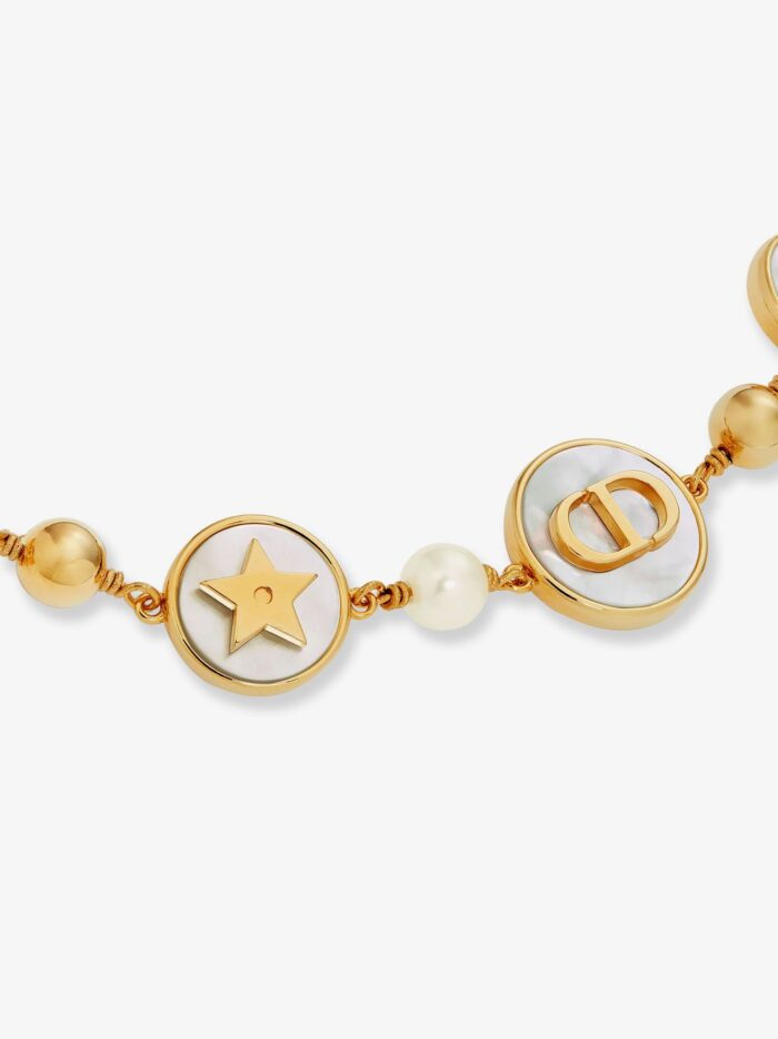 Dior D-Luck Metal Necklace With Gold Finishes