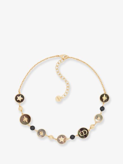 Dior D-Luck Metal Necklace With Gold Finishes