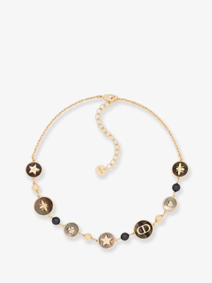 Dior D-Luck Metal Necklace With Gold Finishes