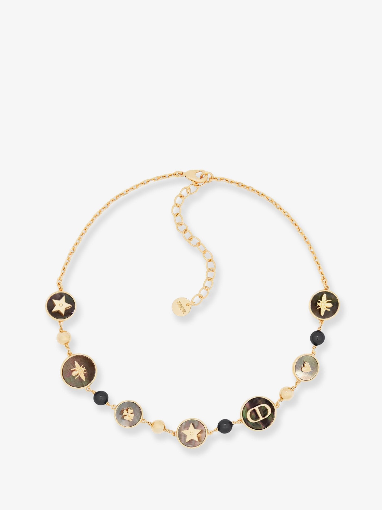 Dior D-Luck Metal Necklace With Gold Finishes