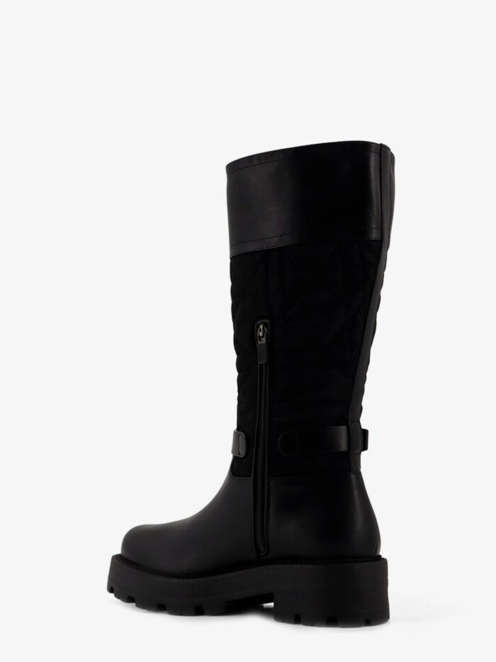 Dior D-Town Leather And Technical Fabric With Cannage Motif Boots