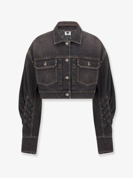 Dior Denim Jacket With Bustier Detail