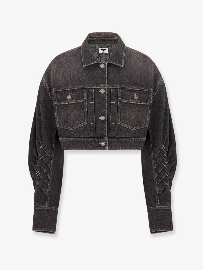 Dior Denim Jacket With Bustier Detail