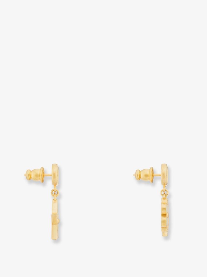 Dior Destiny Metal And Mother Of Pearl Earrings