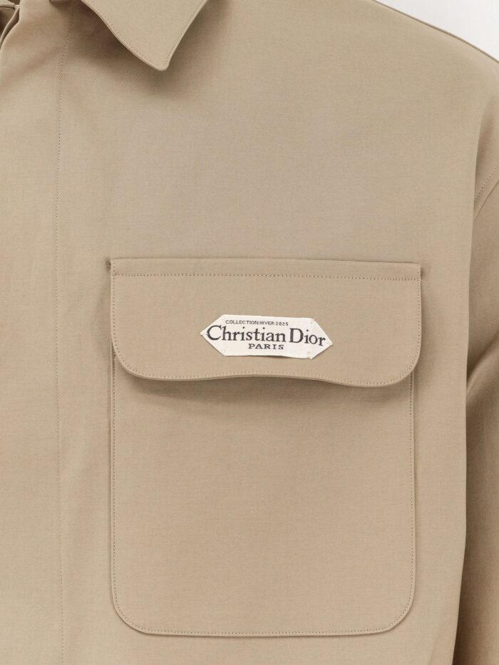 Dior Double-faced Cotton Blend Satin Saharan Shirt