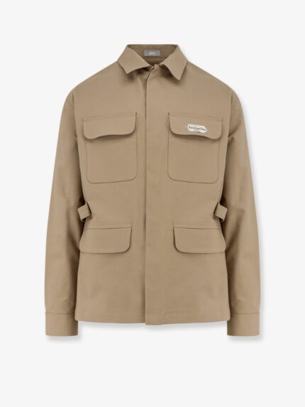 Dior Double-faced Cotton Blend Satin Saharan Shirt