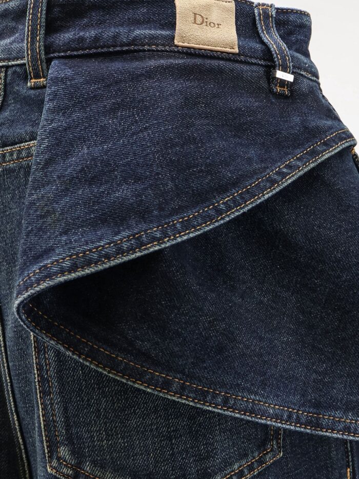 Dior Draped Flared Jeans