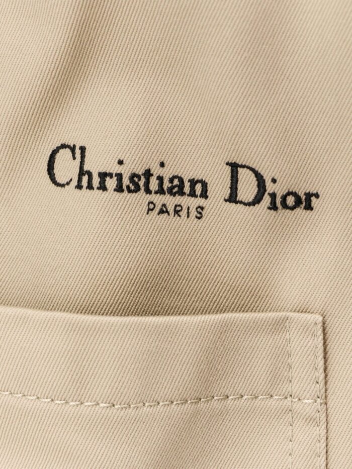 Dior Fitted Cotton Trench With Grosgrain Belt