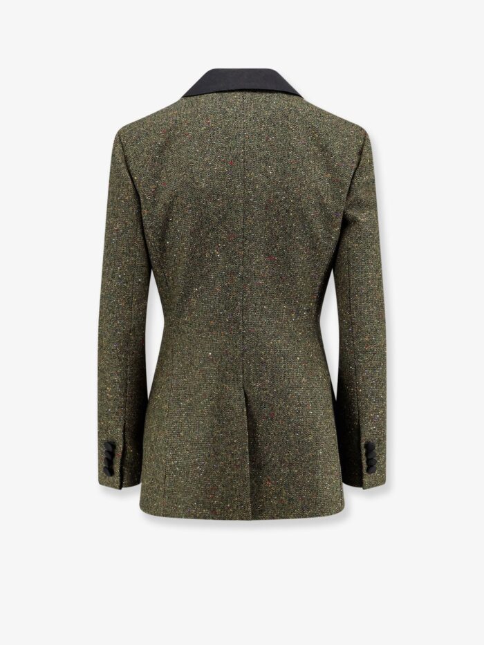 Dior Fitted Silk And Virgin Wool Blend Tweed Blazer
