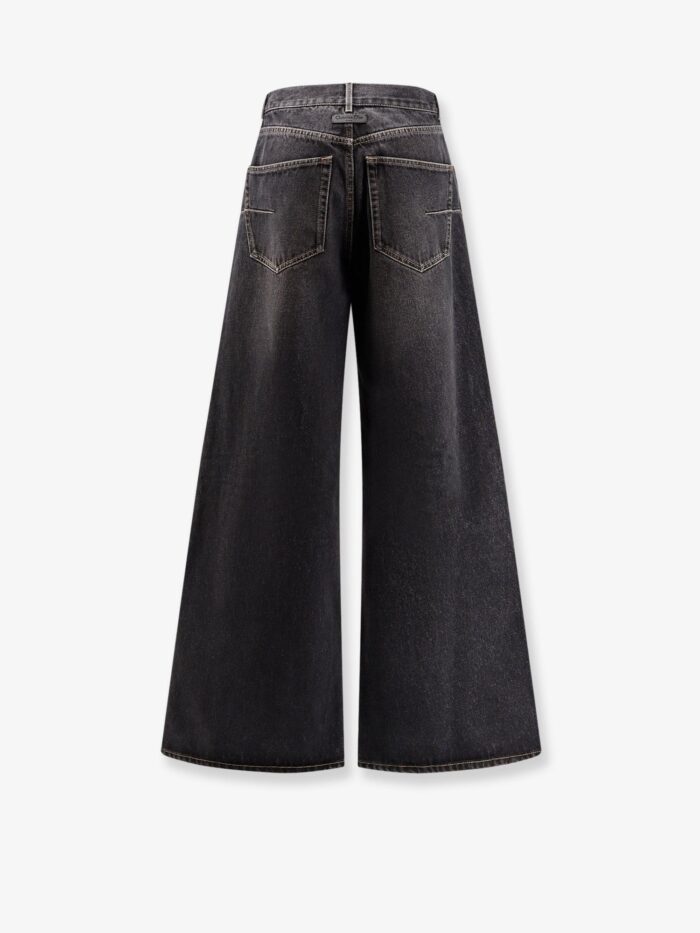 Dior Flared Black Stone-washed Denim Jeans