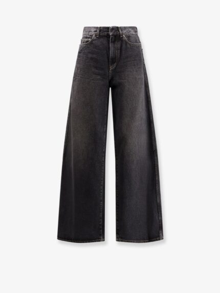 Dior Flared Black Stone-washed Denim Jeans