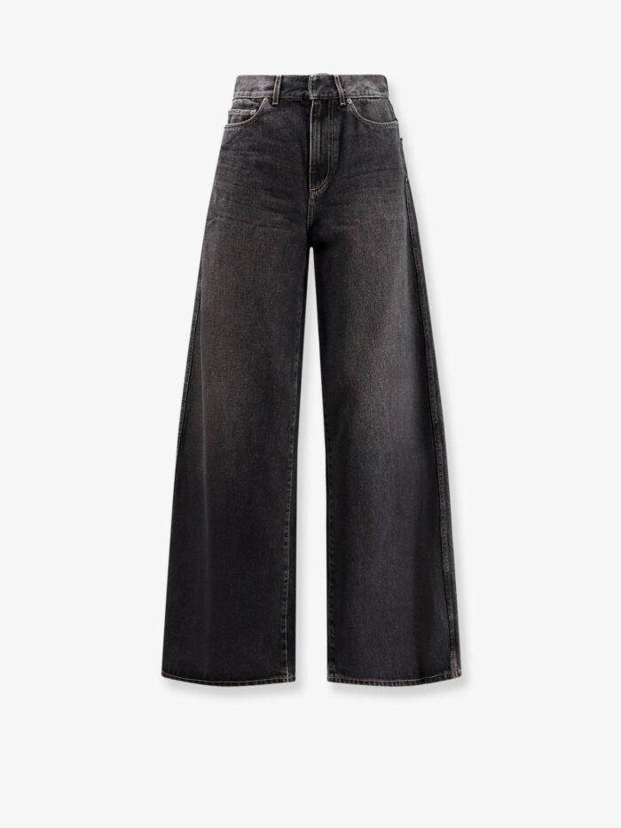 Dior Flared Black Stone-washed Denim Jeans