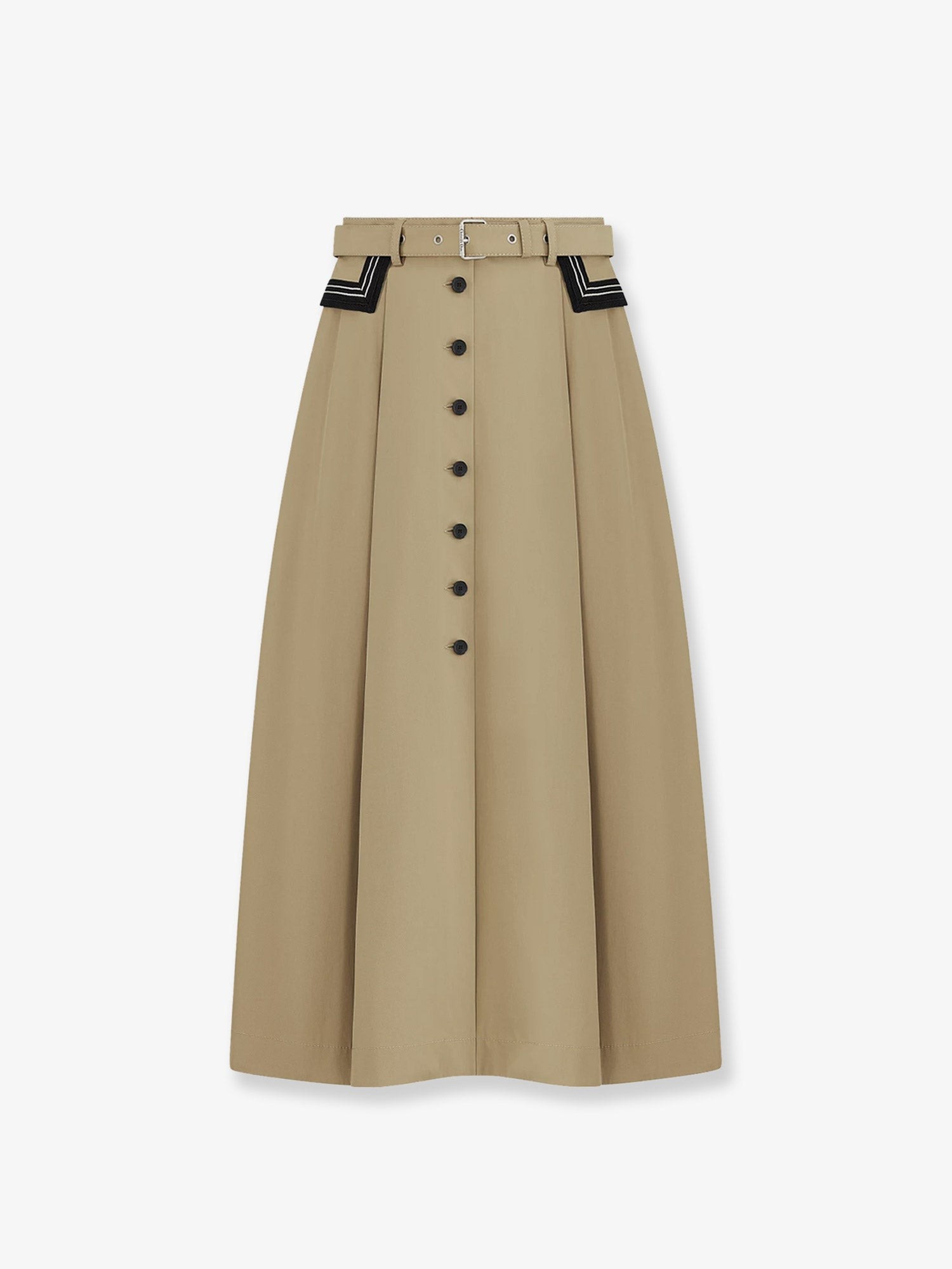 Dior Flared Midi Cotton Skirt