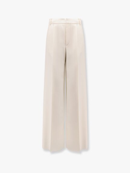Dior Flared Virgin Wool And Silk Trousers