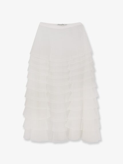 Dior Flounced Voile Skirt
