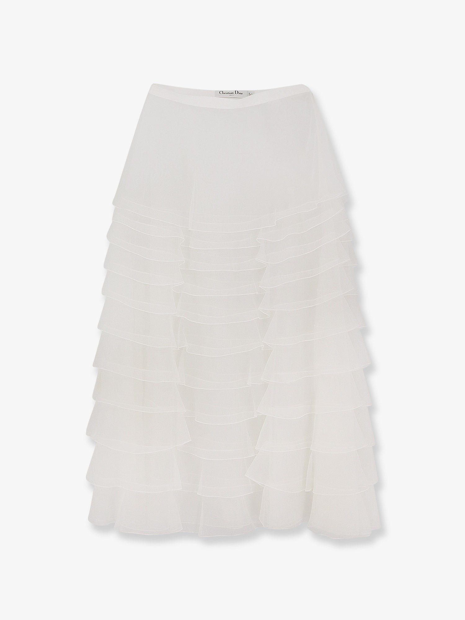 Dior Flounced Voile Skirt
