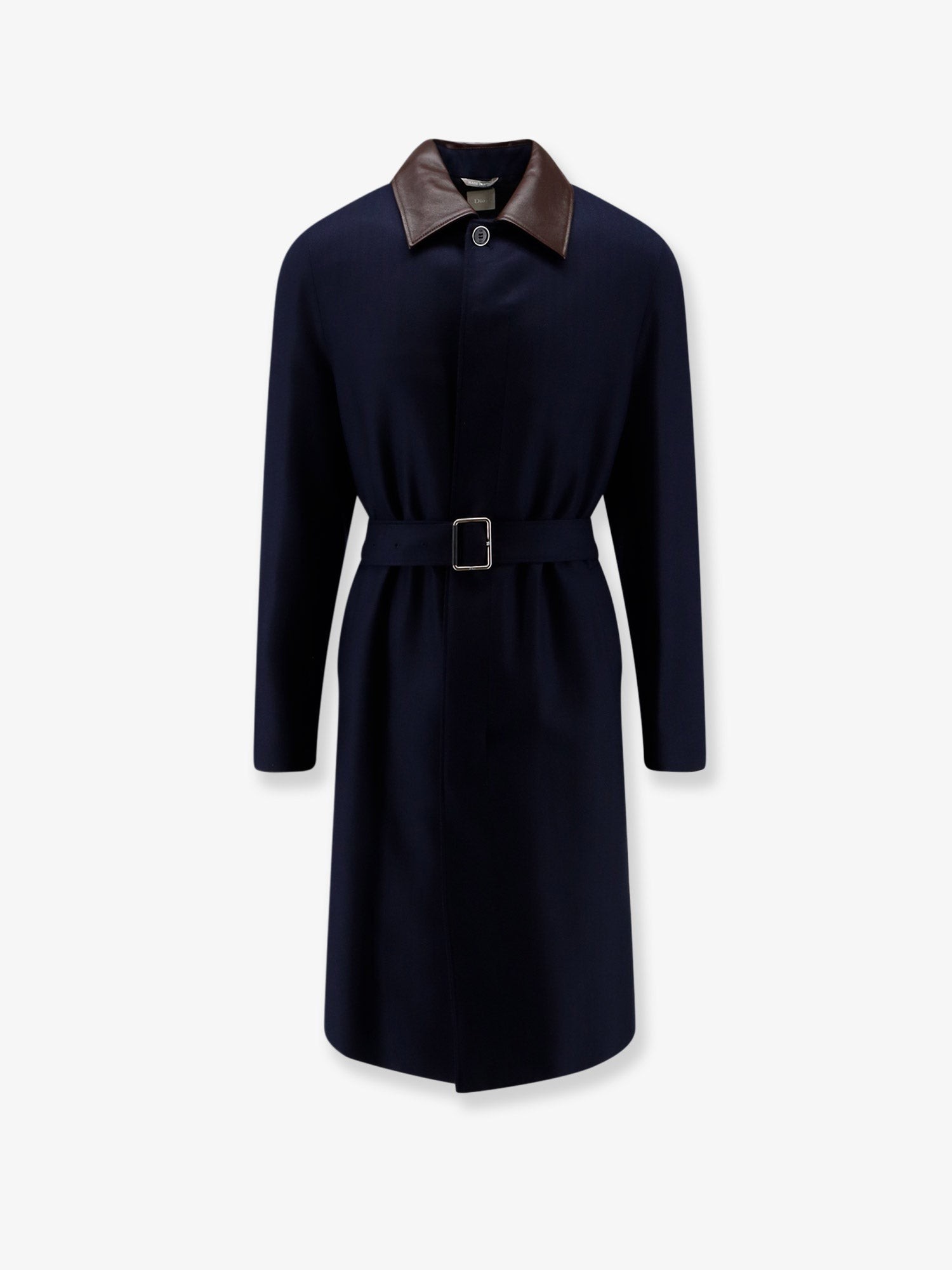 Dior Icons Cashmere Coat With Leather Collar