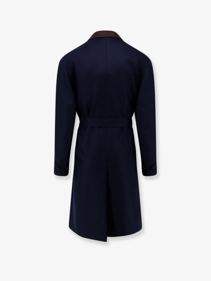 Dior Icons Cashmere Coat With Leather Collar