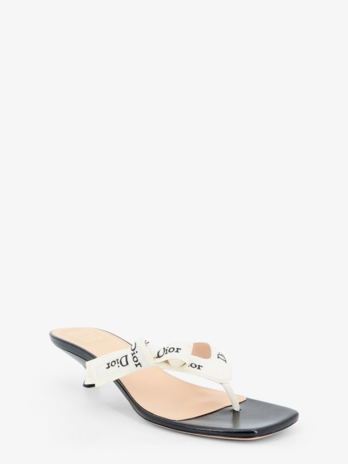Dior J'Adior Cotton Flip-flops With Embroidered Logo