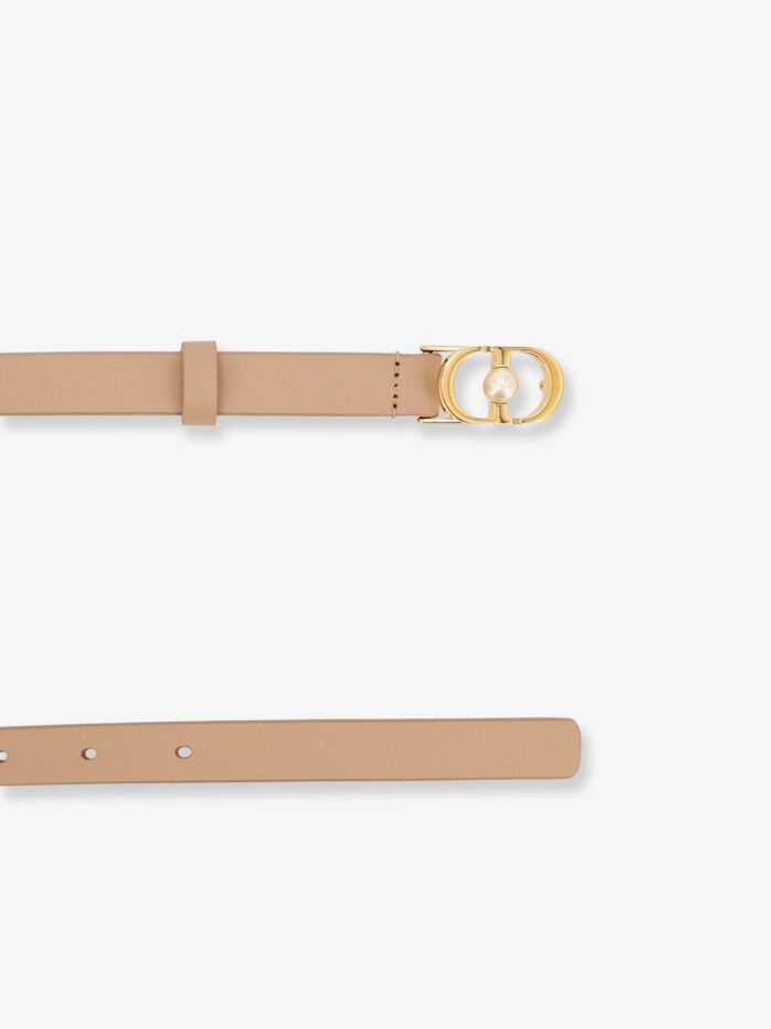 Dior Leather Belt With CD Buckle
