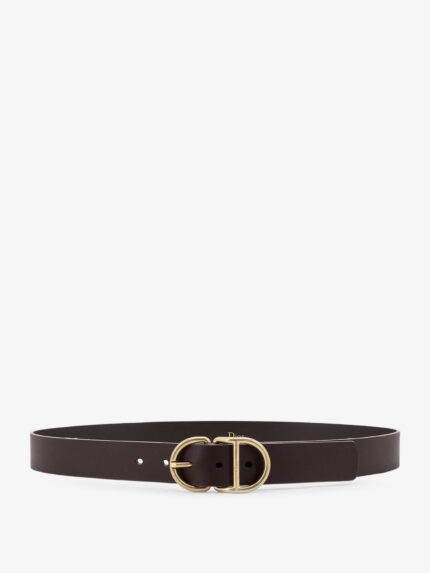 Dior Leather Belt With CD Buckle