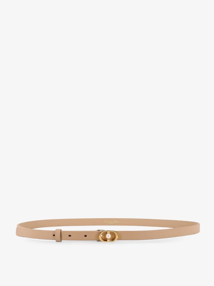 Dior Leather Belt With CD Buckle