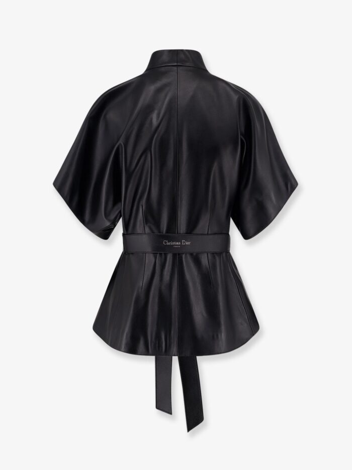 Dior Leather Jacket With Belt