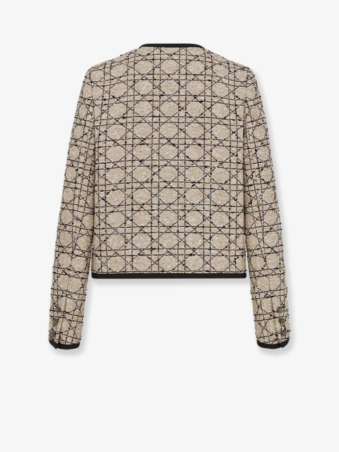 Dior Macrocannage Cotton Blend Tweed Blazer