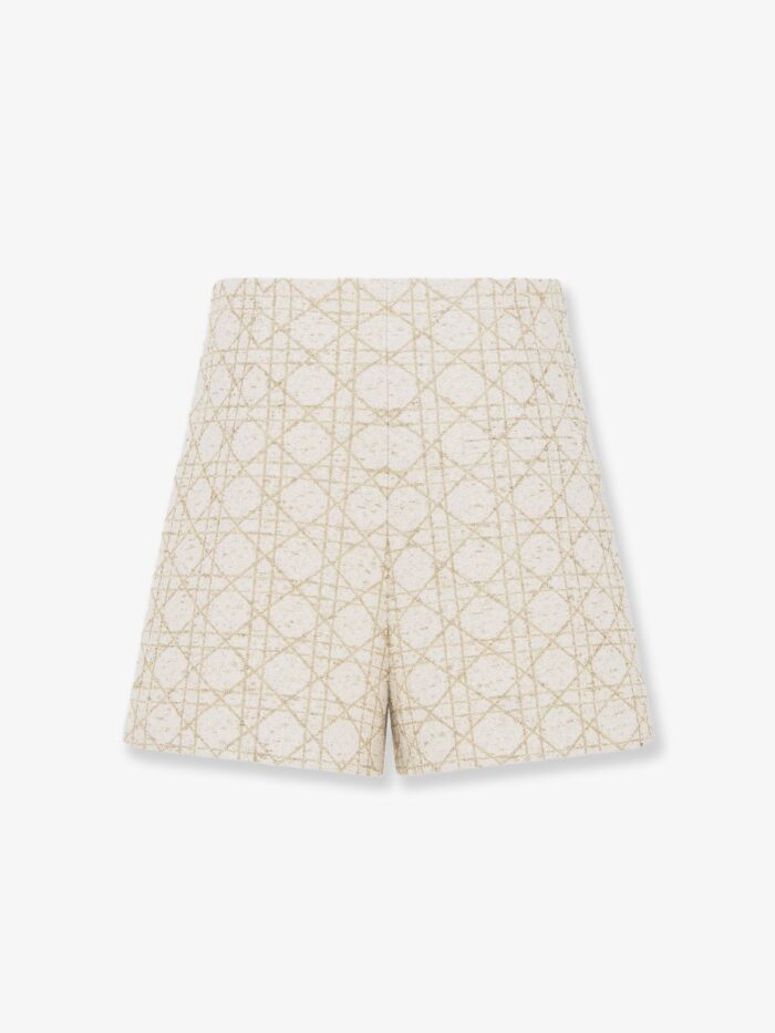 Dior Macrocannage Lurex Shorts/skirt