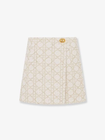Dior Macrocannage Lurex Shorts/skirt