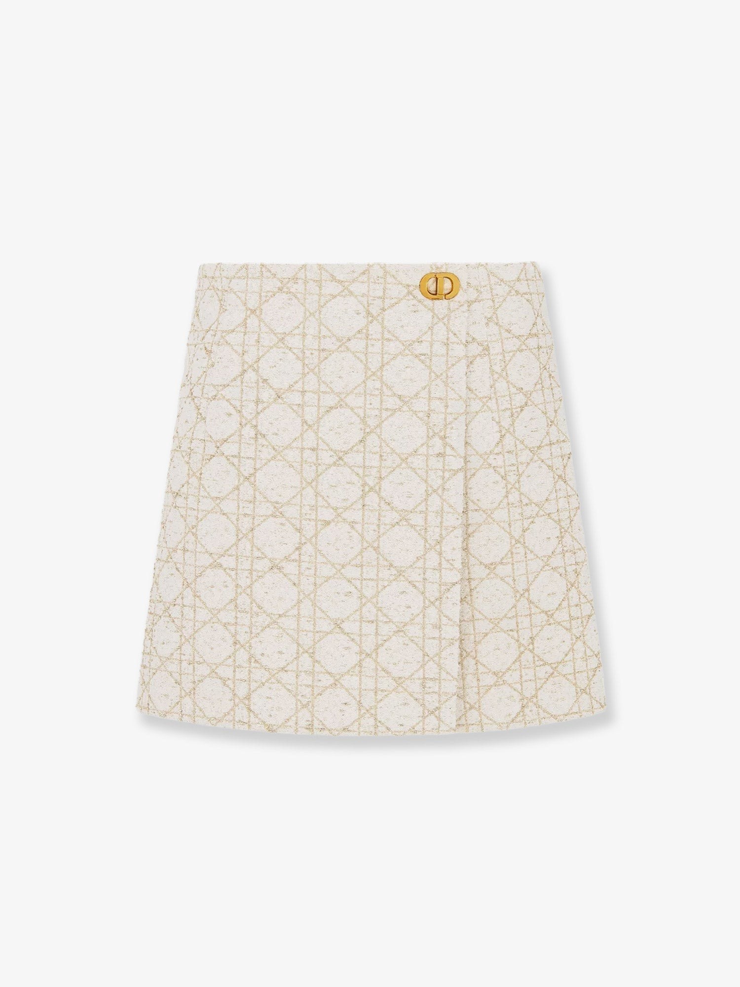 Dior Macrocannage Lurex Shorts/skirt