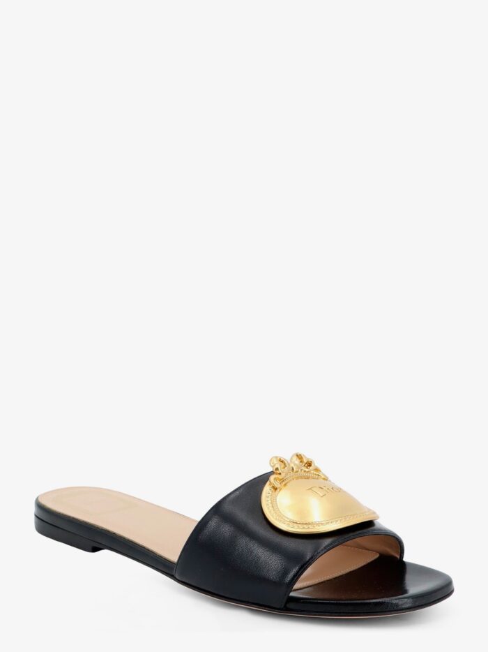 Dior Medaillon Leather Sandals