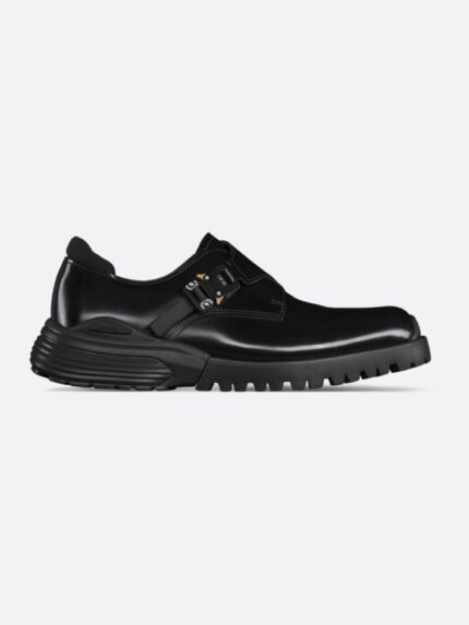 Dior Mocassino Derby In Pelle Con Fibbia In Alluminio Con Dettaglio Logo