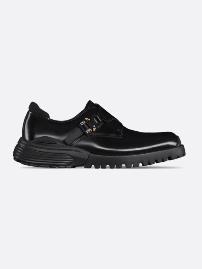 Dior Mocassino Derby In Pelle Con Fibbia In Alluminio Con Dettaglio Logo