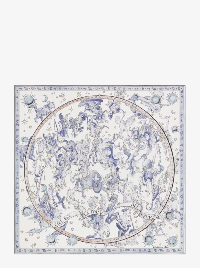 Dior Night Of Dreams Silk Twill Foulard