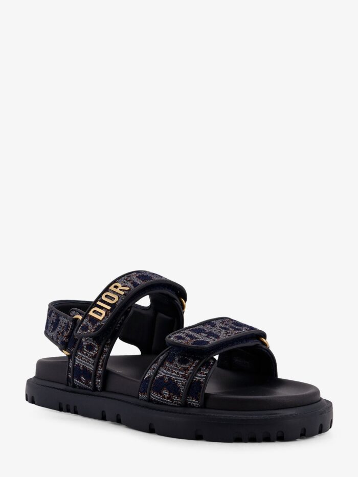 Dior Oblique Denim Dioract Sandals