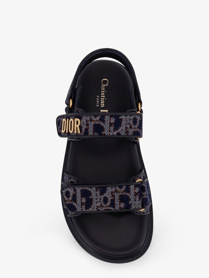 Dior Oblique Denim Dioract Sandals