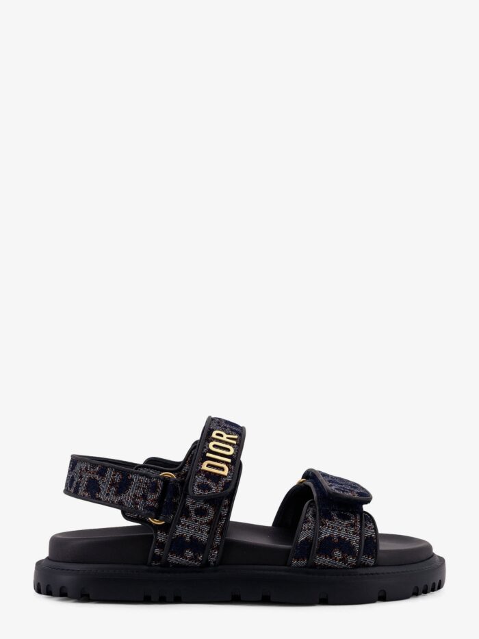 Dior Oblique Denim Dioract Sandals