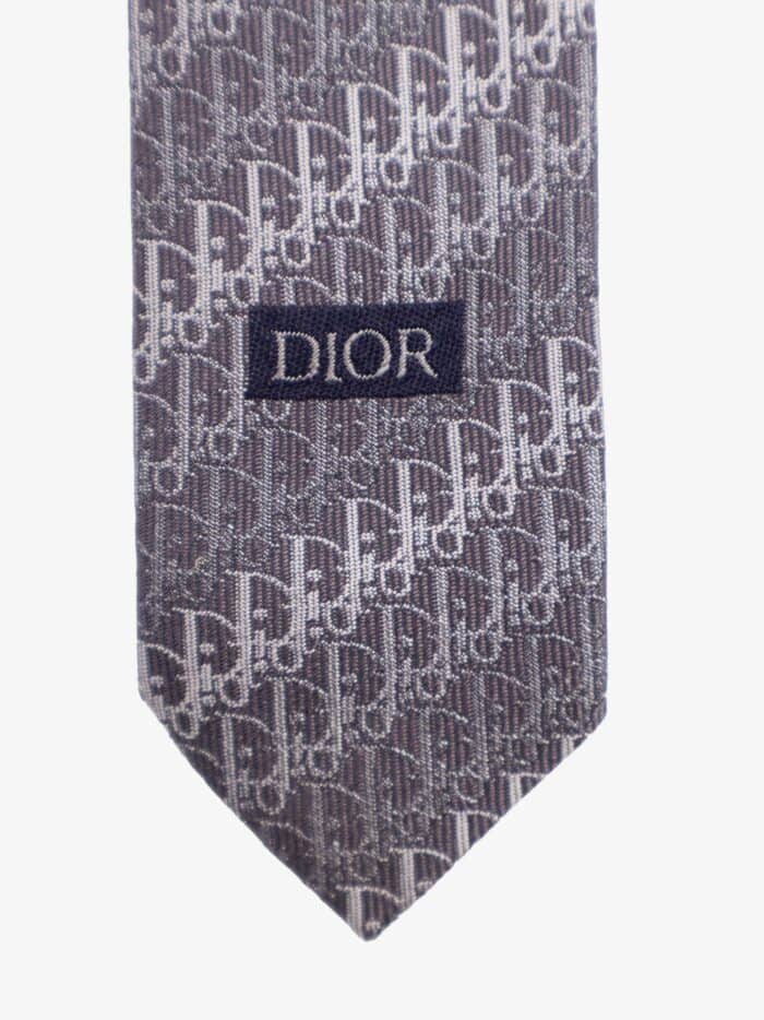 Dior Oblique Trio Silk Tie