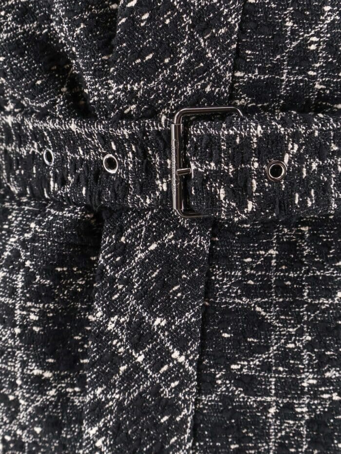 Dior Palto Macrocannage Cotton Blend Tweed Blazer
