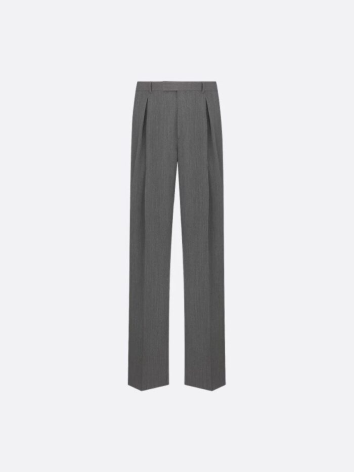 Dior Pantalone In Lana Vergine Con Pinces