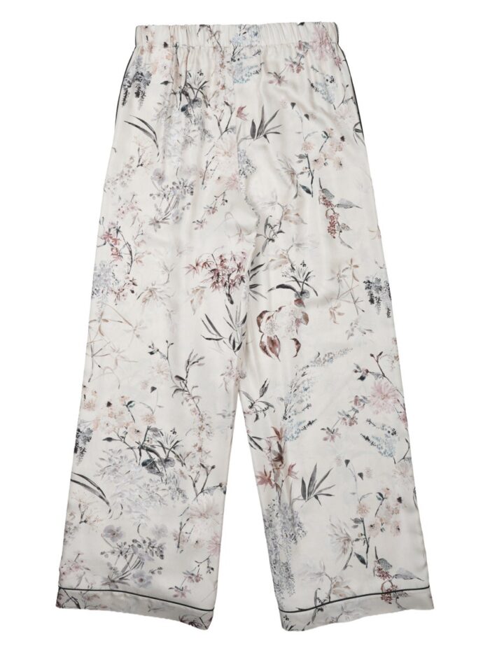 Dior PANTALONE IN SETA STAMPATA