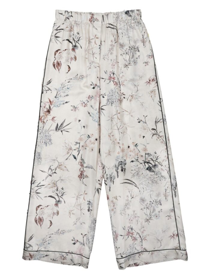 Dior PANTALONE IN SETA STAMPATA