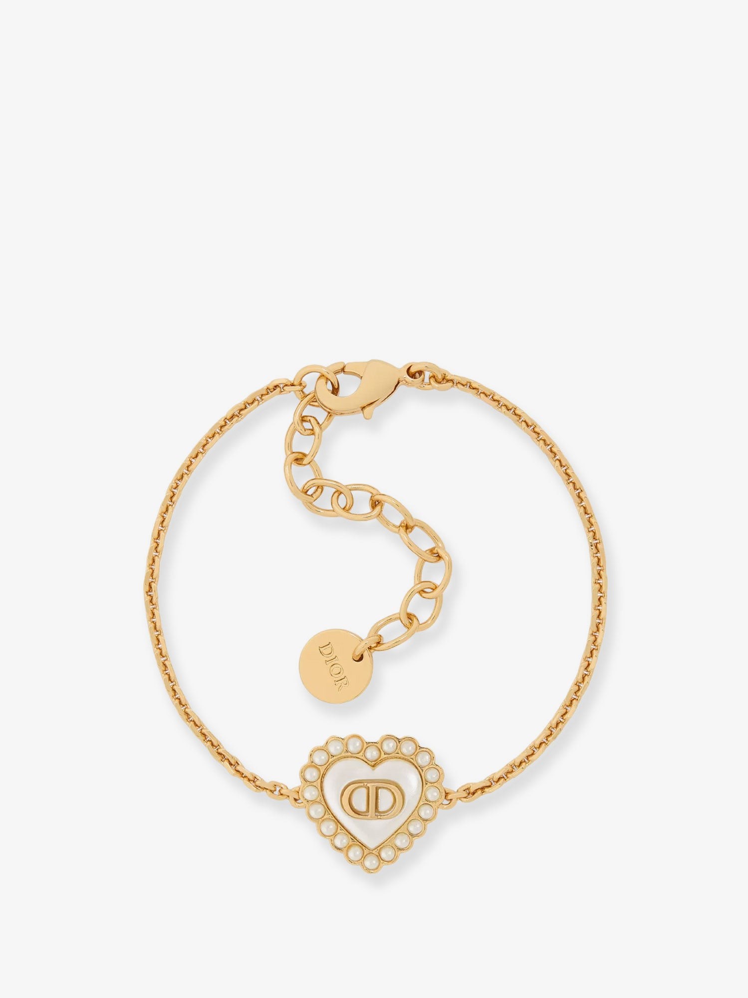 Dior Petit CD Baroque Bracelet Metal With Golden Finish